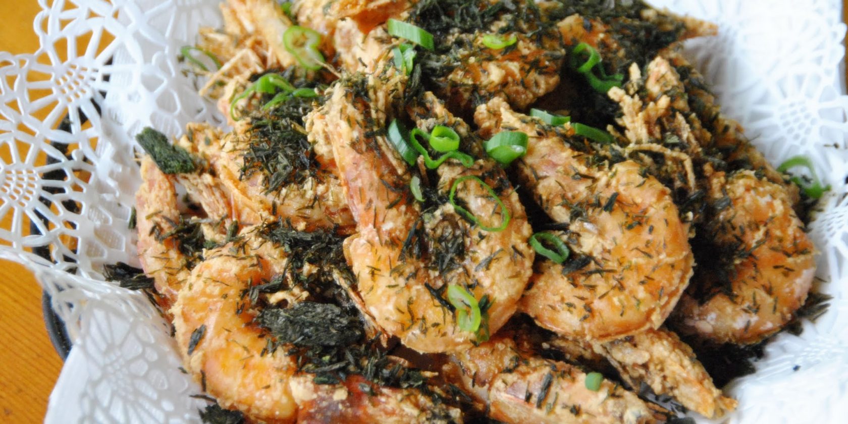 SD10. 苔条椒盐虾蝦 	Seaweed Shrimp